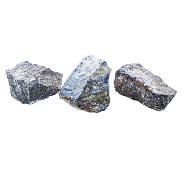 Blauer Sodalith Aquariumsteine 3 Stück (3 - 3,5kg)