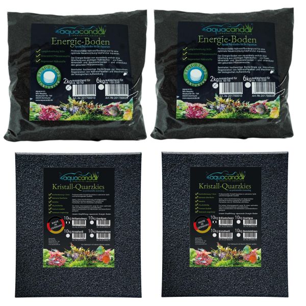 Aquacando Aquarium-Bodengrund Set | kompatibel zu Juwel Lido 120