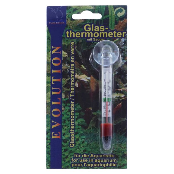 Glasthermometer mit Sauger
